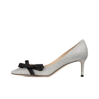 Jimmy Choo ROMY Slim Heel High Heels 6cm Women's Silver