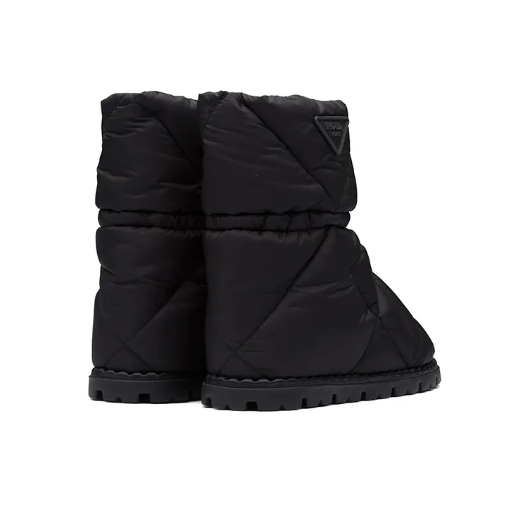 PRADA Quilted Booties Black Nylon-2