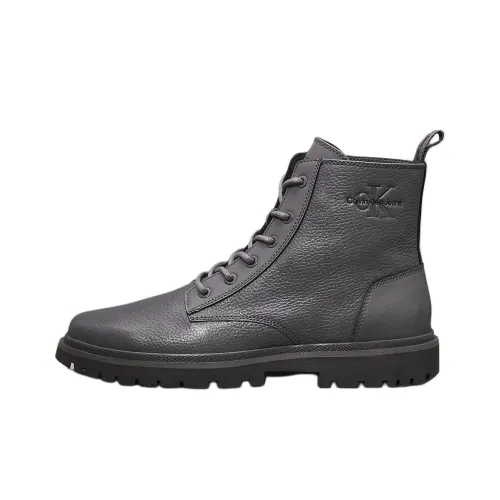 CKJ CALVIN KLEIN JEANS Ankle Boots Men's Gray