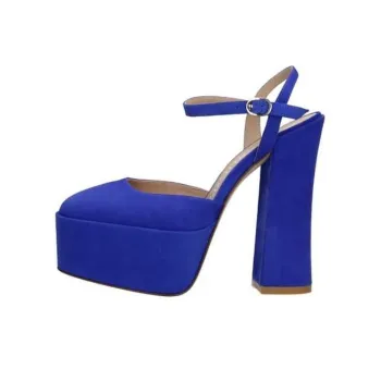 Stuart Weitzman/SW Chunky Heel Stylish Sandal 14.5cm Women's Blue