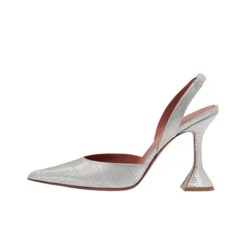 AMINA MUADDI Holli Sling High Heels 9.5cm Women's Silver White