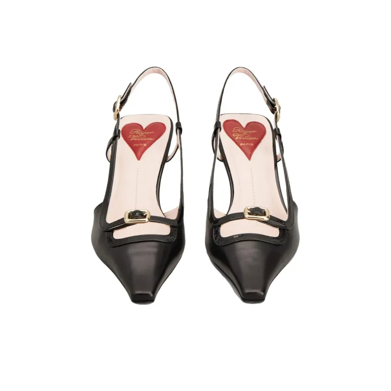 Roger Vivier Pointed Toe Slingback Pumps-3