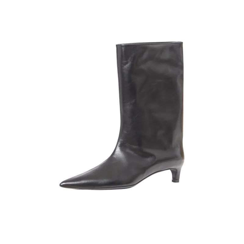 JIL SANDER Ankle Boots 4cm Women's Black-0