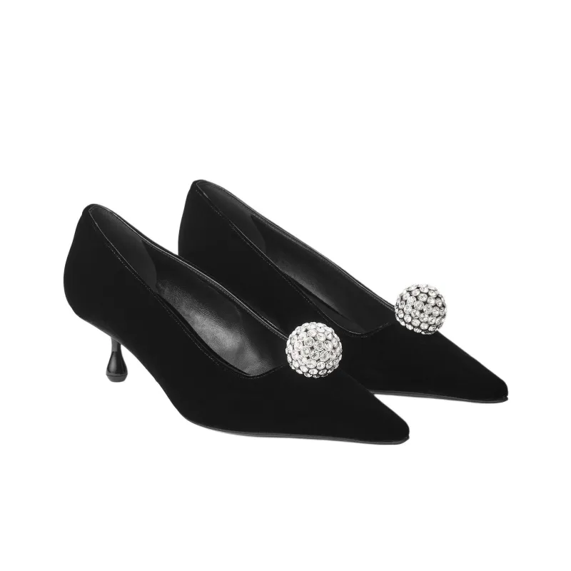 Jimmy Choo Orb Irregular Heel High Heels 5cm Women's Black-2