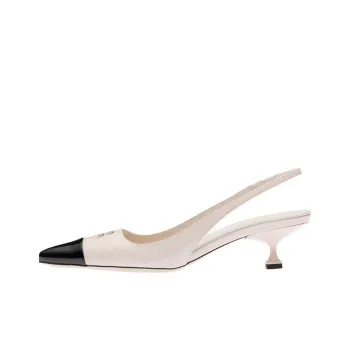 MIU MIU Cone Heel High Heels Women's Opal Color/Black