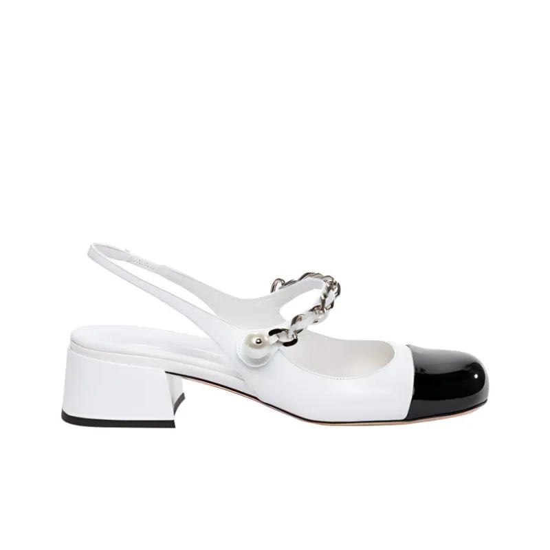 MIU MIU Two-Toned Slingback Pumps-1