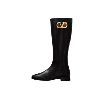 Valentino VLogo Signature Knee high Boots Women's Black