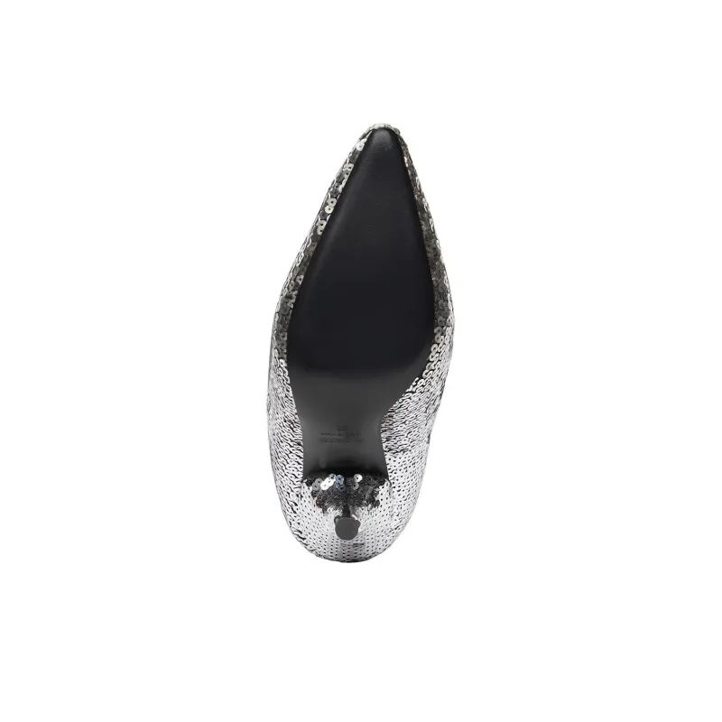 Balenciaga XL Cone Heel High Heels 11cm Women's Silver-6