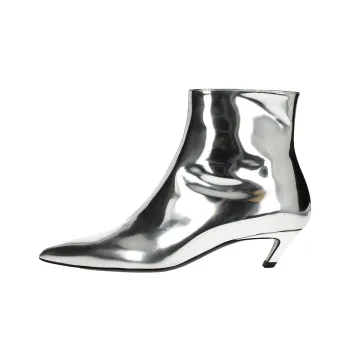 Balenciaga Ankle Boots 4cm Women's Silver