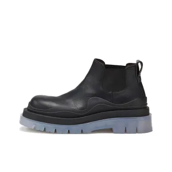 Bottega Veneta Tire Chelsea BV Tire Ankle Length Chelsea Boots Women's Black