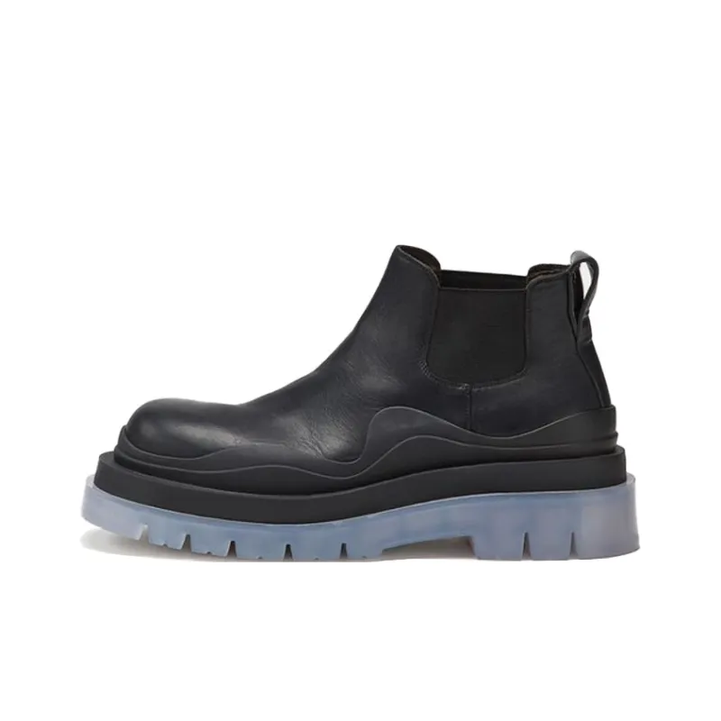 Bottega Veneta Tire Chelsea BV Tire Ankle Length Chelsea Boots Women's Black-0