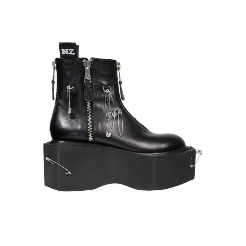 NATASHA ZINKO Platform Zipped 95mm Boots-1