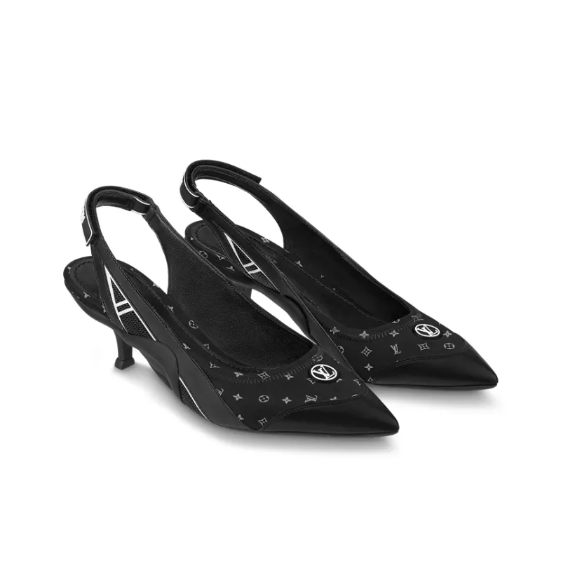 LOUIS VUITTON Archlight 1.0 Slingback Pumps 'Black Monogram' Women's-2