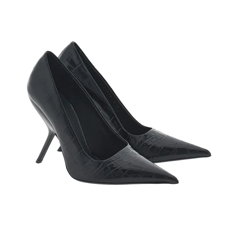 FERRAGAMO Eva 105mm Crocodile-embossed Pumps-2