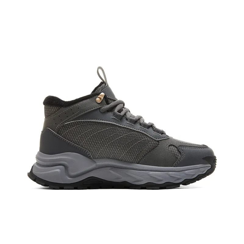 PEAK Anti Slip And Wear Resistant Rebound High Top Casual Shoes Women's Dark Gray-2