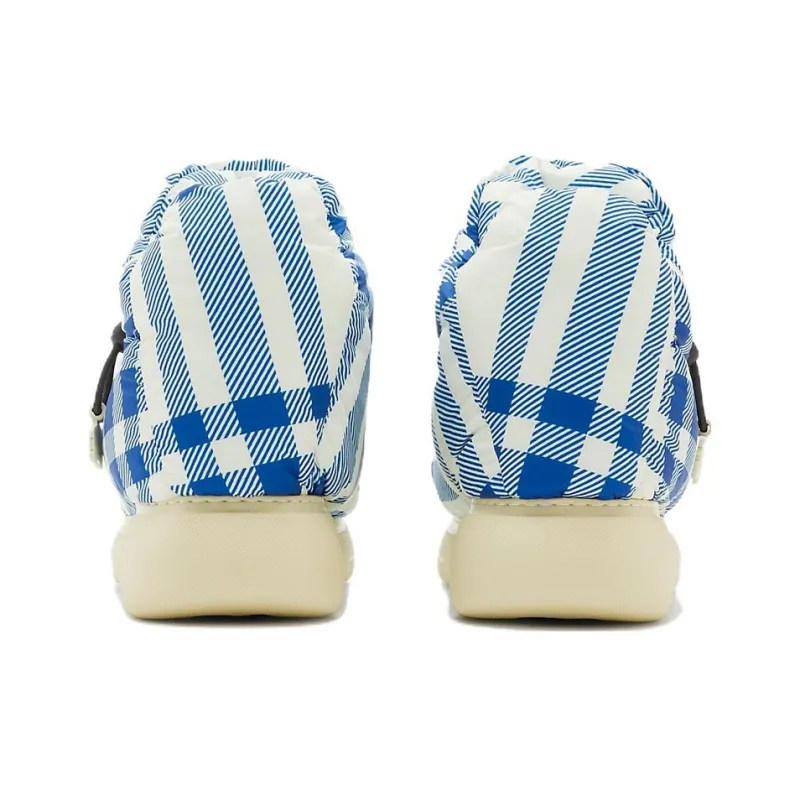 Burberry Checked Drawstring Padded Boots-4