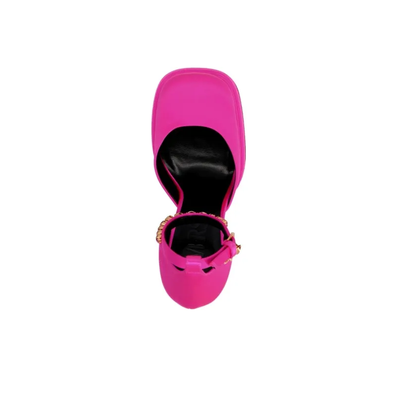 VERSACE Medusa Aevitas 155mm Platform Pumps Deep Fuschia-5