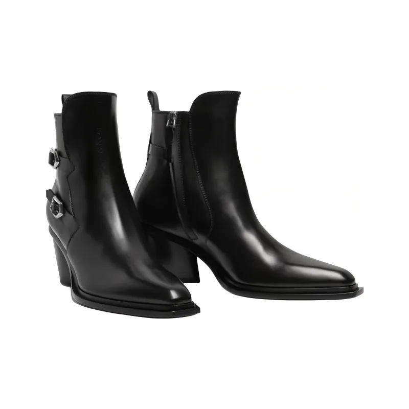 SARTORE Ankle Boots 7cm Women's Black-3