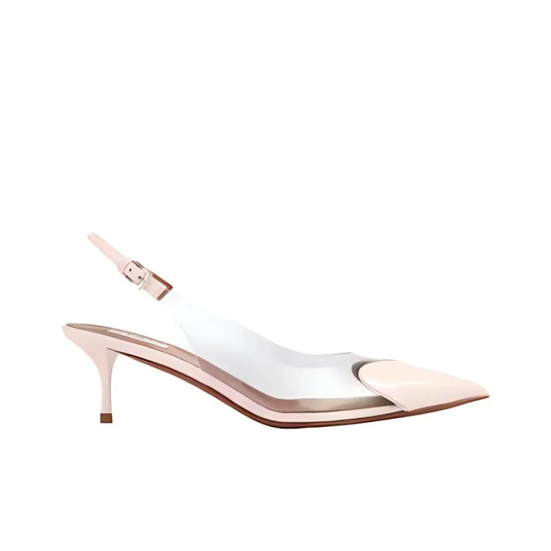 Alaia HEART Slim Heel High Heels 5.5cm Women's Pink-1