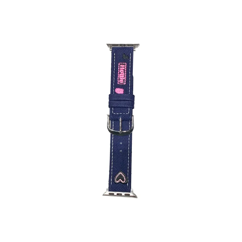 NCFCK Watch Band Apple Compatibility Denim Material-6
