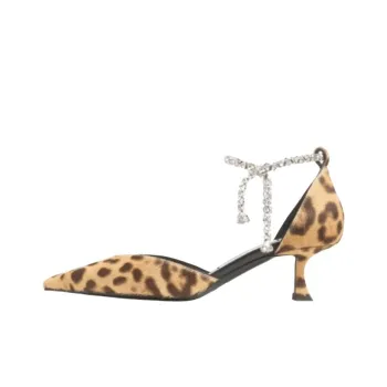 Jimmy Choo Stevie 50 Irregular Heel High Heels 5cm Women's Yellow