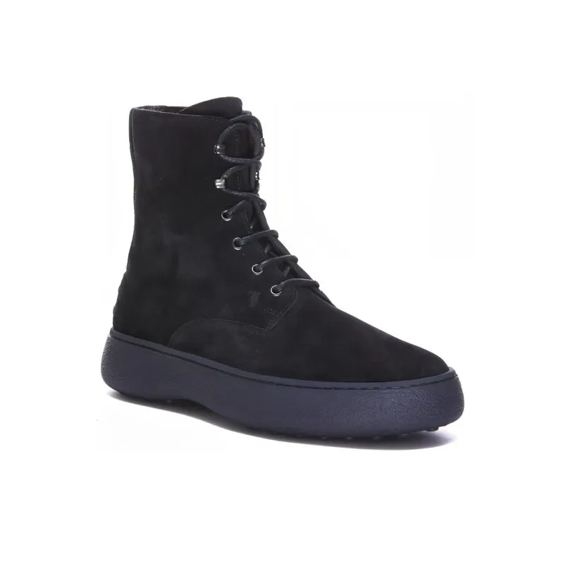 TOD'S W.G. Lace-up Suede Boots-2
