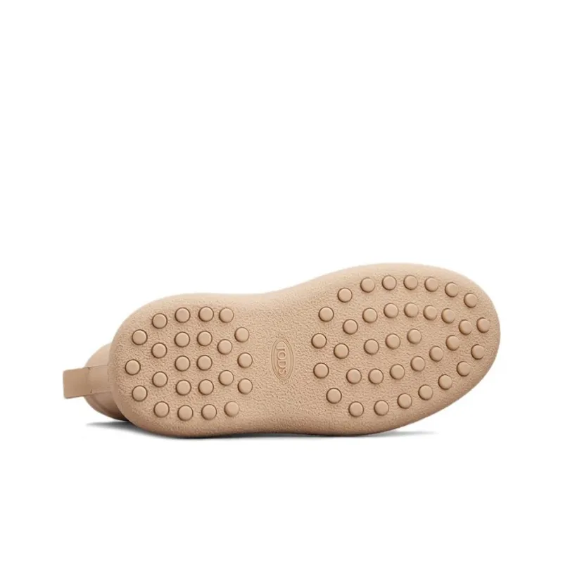 TOD'S WG Ankle Boots Women's Beige-3