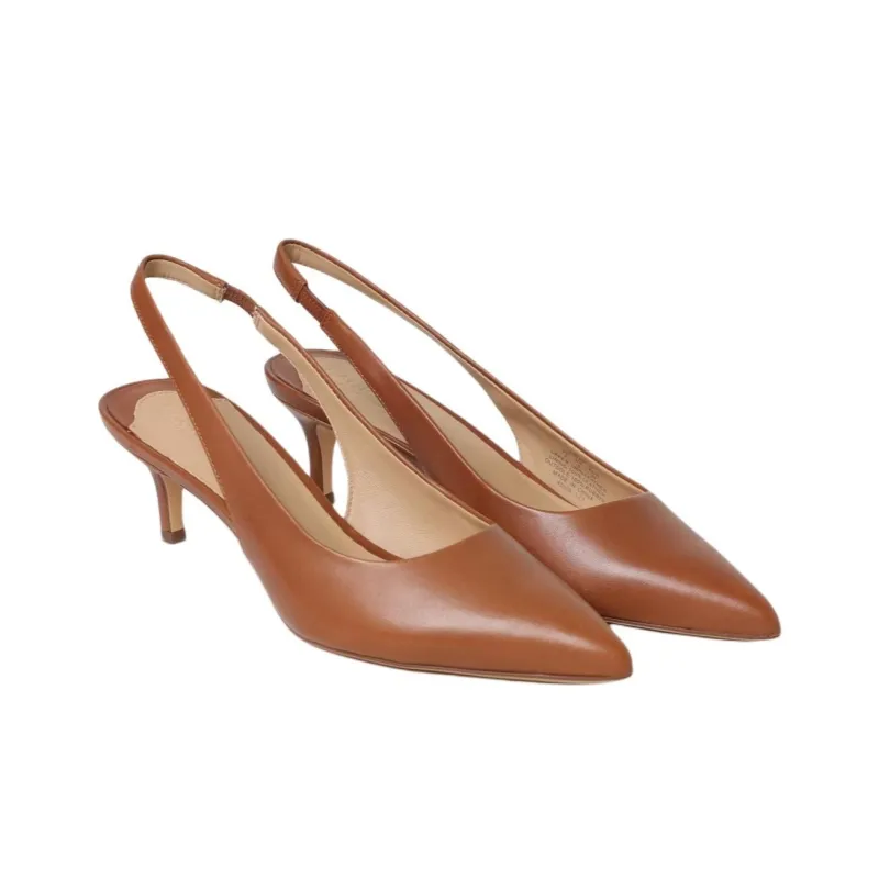 Polo Ralph Lauren Slim Heel High Heels 6cm Women's Brown-2