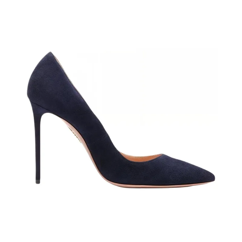 AQUAZZURA Purist Slim Heel High Heels 10.5cm Women's Blue-1