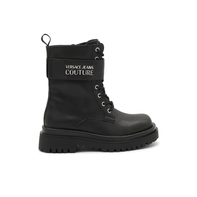 VERSACE JEANS Couture Logo-plaque Lace-up Boots-1