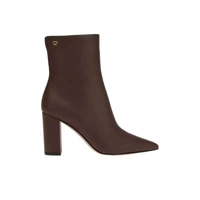 GIANVITO ROSSI Lyell Ankle Boots 8.5cm Women's Brown-1
