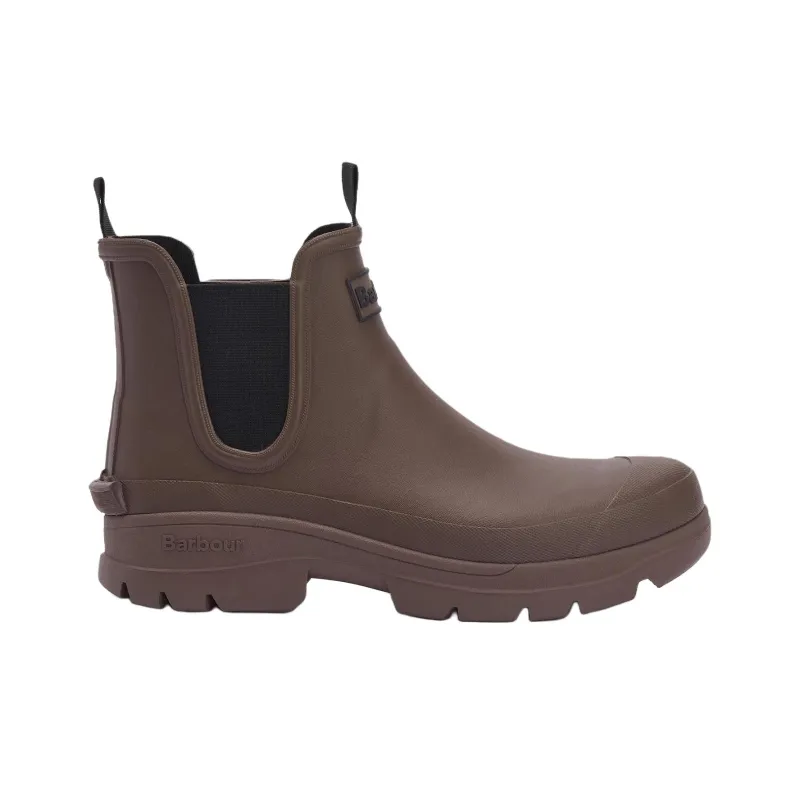 BARBOUR Nimbus Wellingtons Short Chelsea Boots Men's Umber-1