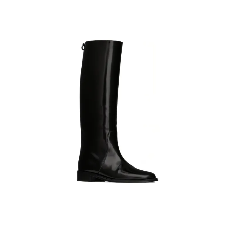 SAINT LAURENT Hunt Round Toe Boots Women's-2