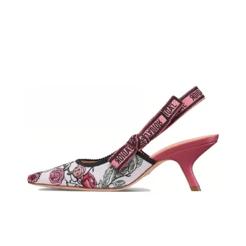 DIOR J'Adior Slim Heel High Heels 5cm Women's White Pink