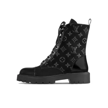 LOUIS VUITTON Territory Short Martin Boot Women's Black