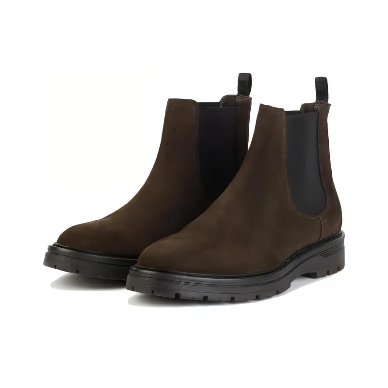 BOGGI Short Chelsea Boots Men's Brown-2