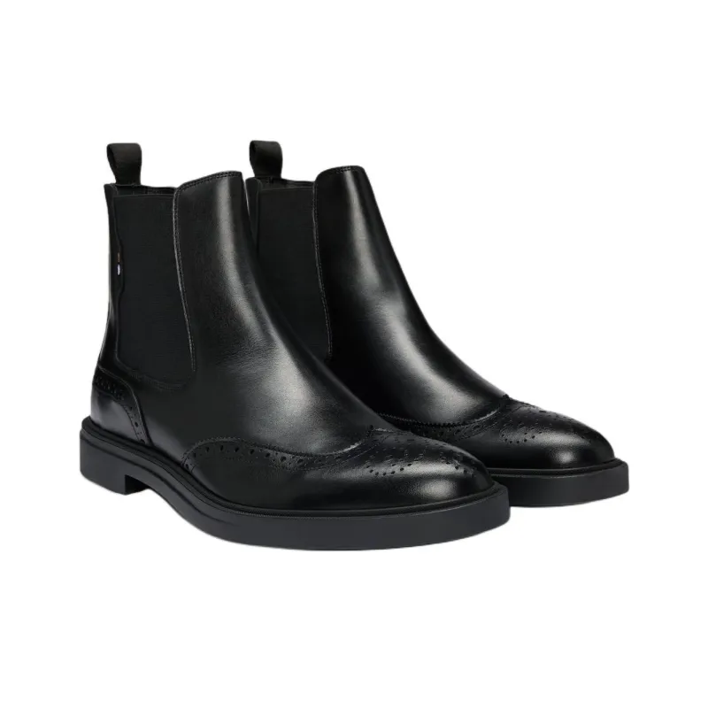 HUGO BOSS Short Chelsea Boots Men's Black-2