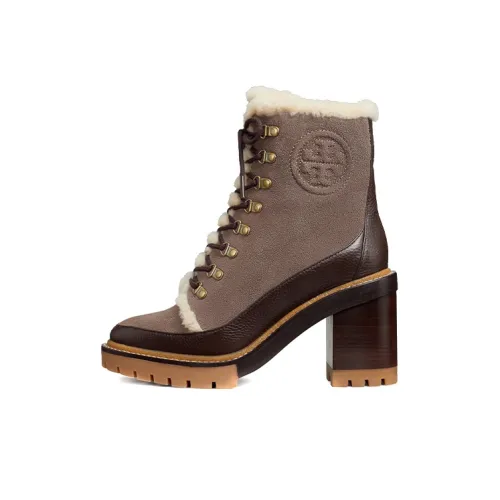 TORY BURCH Ankle Boots Women's Low-Top Light Gray