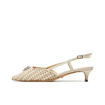 GUESS Slim Heel High Heels 4cm Women's Beige