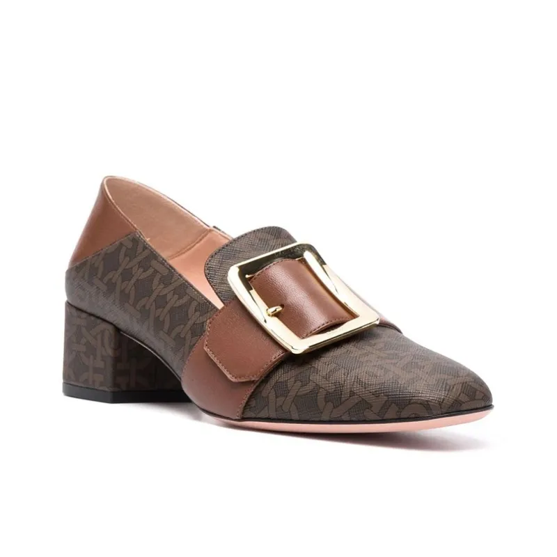 BALLY MJanelle Monogram Buckle Loafers-2