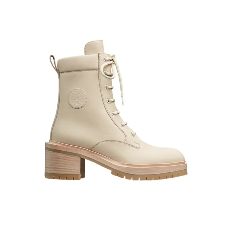 HERMES Bridge Short Martin Boot Women's Beige-1
