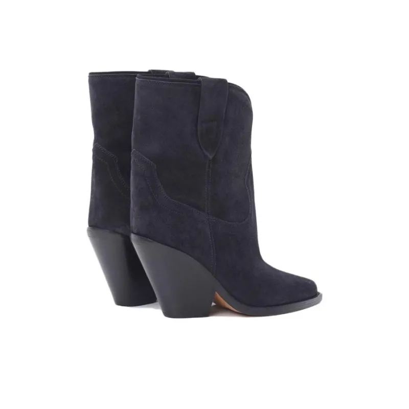 ISABEL MARANT Ankle Boots 9cm Women's Purple-3