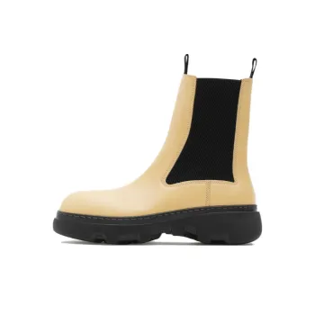 Burberry Creeper Leather Chelsea Boots