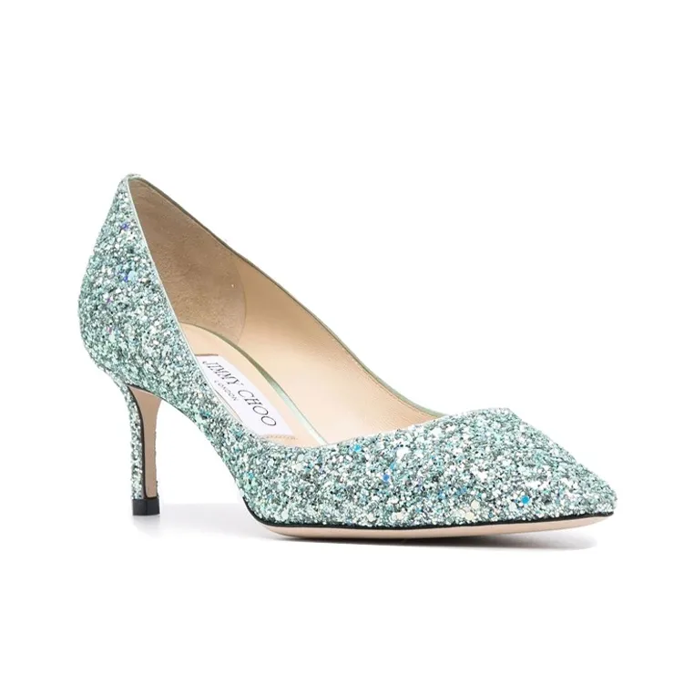 Jimmy Choo ROMY Slim Heel High Heels 6cm Women's Mint Green-2