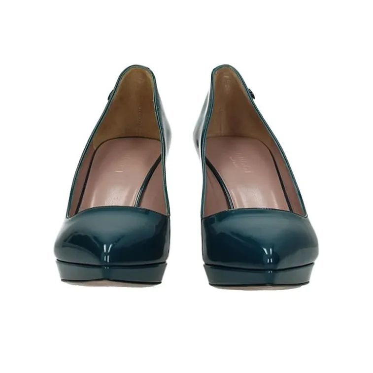 GUCCI Slim Heel High Heels Women's Green-3