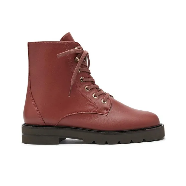 Stuart Weitzman/SW Mila Lift Bootie Ankle Boots Women's Brick Red-1
