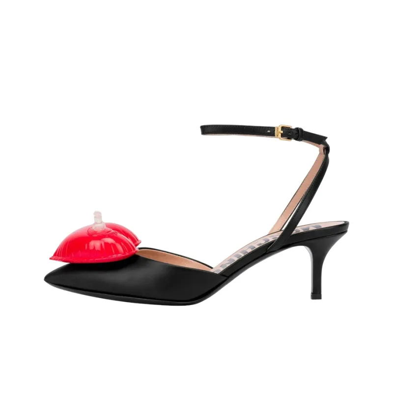 MOSCHINO Slim Heel High Heels 6.5cm Women's Black-0