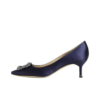 MANOLO BLAHNIK Slim Heel High Heels 6cm Women's Blue