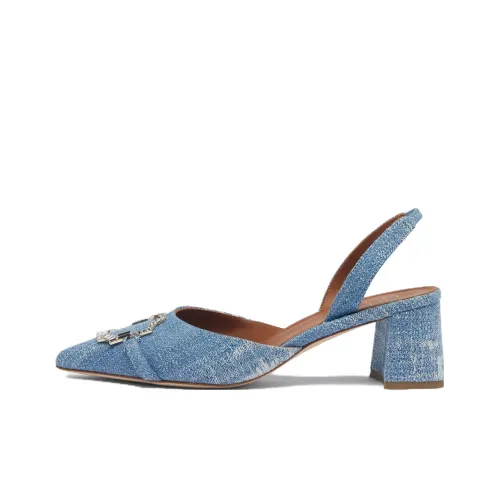 Malone Souliers Misha Chunky Heel High Heels 4.5cm Women's Blue