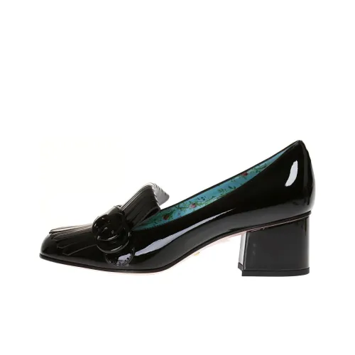 GUCCI Chunky Heel High Heels 5cm Women's Black